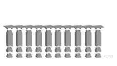 NOCH 53940 Easy-Track Pfeiler-Set unten (Spur H0)