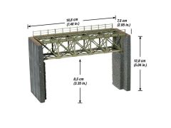 NOCH 67010 Stahlbrücke, 18,8 cm lang (Spur H0)