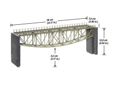NOCH 67027 Fischbauchbrücke, 36 cm lang (Spur H0)
