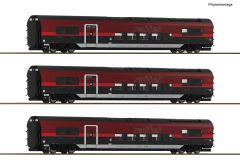 Roco 6200179 3er Set Railjet OBB DC (Spur H0)