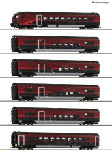 Roco 6210178 6er Set Railjet OBB DCC+Innen (Spur H0)
