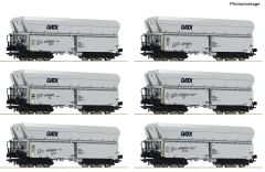 Roco 6600220 6er Set Selbstentladewagen GA (Spur H0)