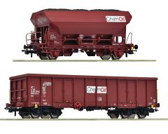 Roco 6600221 2er Set Guterwagen Chemoil (Spur H0)