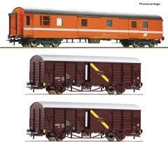 Roco 6600294 3er Set Postwagen OBB (Spur H0)