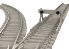 TRIX T14591 Prellbock mit Betonschwellen (Spur N)