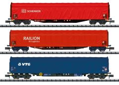 TRIX T18801 Schiebeplanwagen-Set Rils (Spur N)