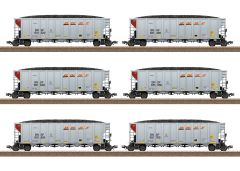 TRIX T24911 US Hopper Car-Set BNSF (Spur H0)
