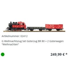 PIKO 2412 G-Start Set BR 80