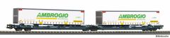 PIKO 24635 T3000e Wascosa mit 2 Trailer Ambrogio VI (Spur H0)
