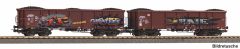 PIKO 28338 2er Set Eaos DB AG Graffiti VI Ladung K (Spur H0)