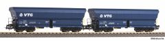 PIKO 28342 2er Set Schüttgutwagen Falns 176 VTG NL (Spur H0)