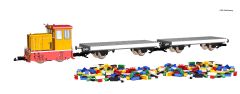 PIKO 37155 G-Start Set Güterzug Klemmbausteinwa (Spur G)