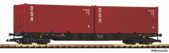 PIKO 37755 G-Containertragwg. 2 Container DSR DR IV (Spur G)