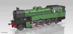 PIKO 50658 ~Dampflok Rh 97 SNCB III + PluX22 Dec. (Spur H0)