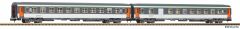 PIKO 94506 N-2er Set Abteilwg. 2.Kl.+ 2.Kl./Gepäck (Spur N)