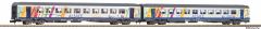 PIKO 94509 N-2er Set Corailwg. ALSACE 1.+2.Kl. SNC (Spur N)