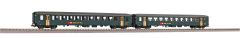 PIKO 96786AC ~2er Set Personenwg. EW I B SBB grün IV (Spur H0)