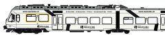 Lemke LS17203DCS Triebzug RABe 525 NINA, 3-tlg. BLS/West (Spur H0)