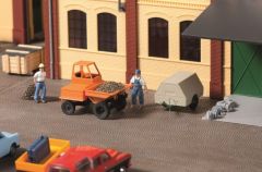 Auhagen 41641 Dumper mit Kompressoranhänger (Spur H0)