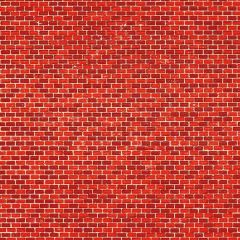 Auhagen 50104 Dekorpappen Ziegelmauer rot